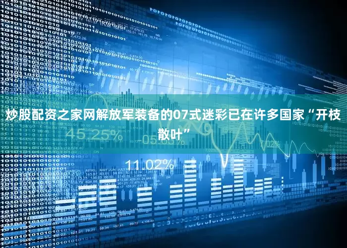 炒股配资之家网解放军装备的07式迷彩已在许多国家“开枝散叶”