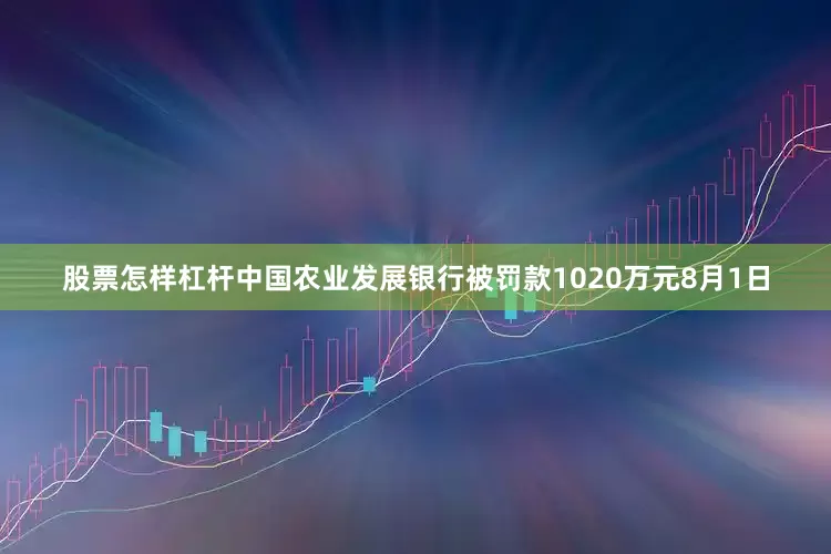 股票怎样杠杆中国农业发展银行被罚款1020万元8月1日