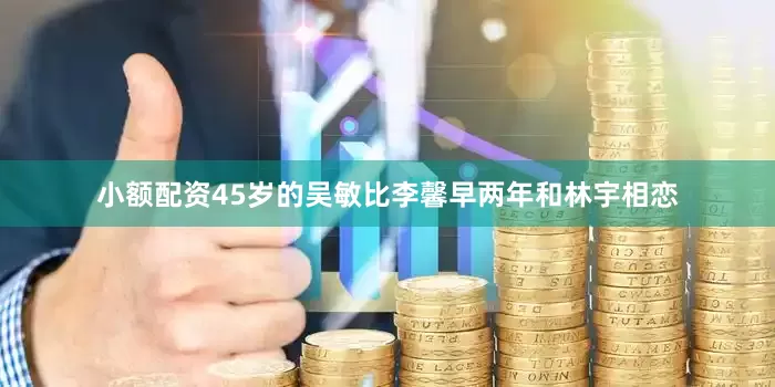 小额配资45岁的吴敏比李馨早两年和林宇相恋