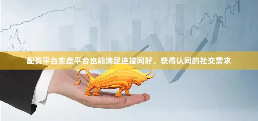 配资平台实盘平台也能满足连接同好、获得认同的社交需求